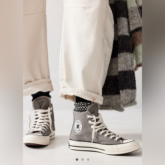 NIB Chuck 70 Recycled Canvas Hi-Top Sneakers Origin Story/Grey - Picture 2 of 11